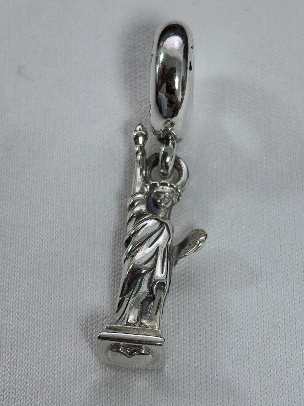 Pandora Statue of Liberty Charm, S925 Silver Jewelry